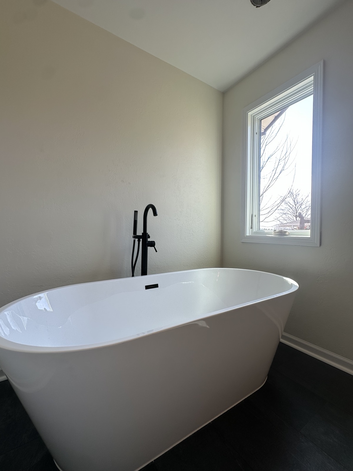 Matte Black Master Bath