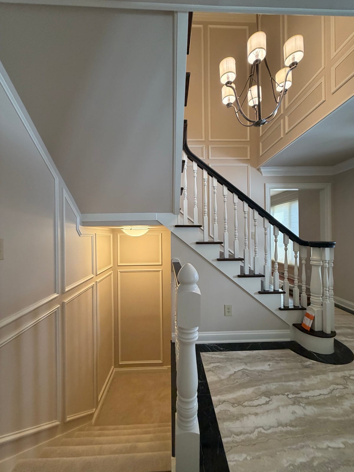 Two-Story Wainscoted Foyer