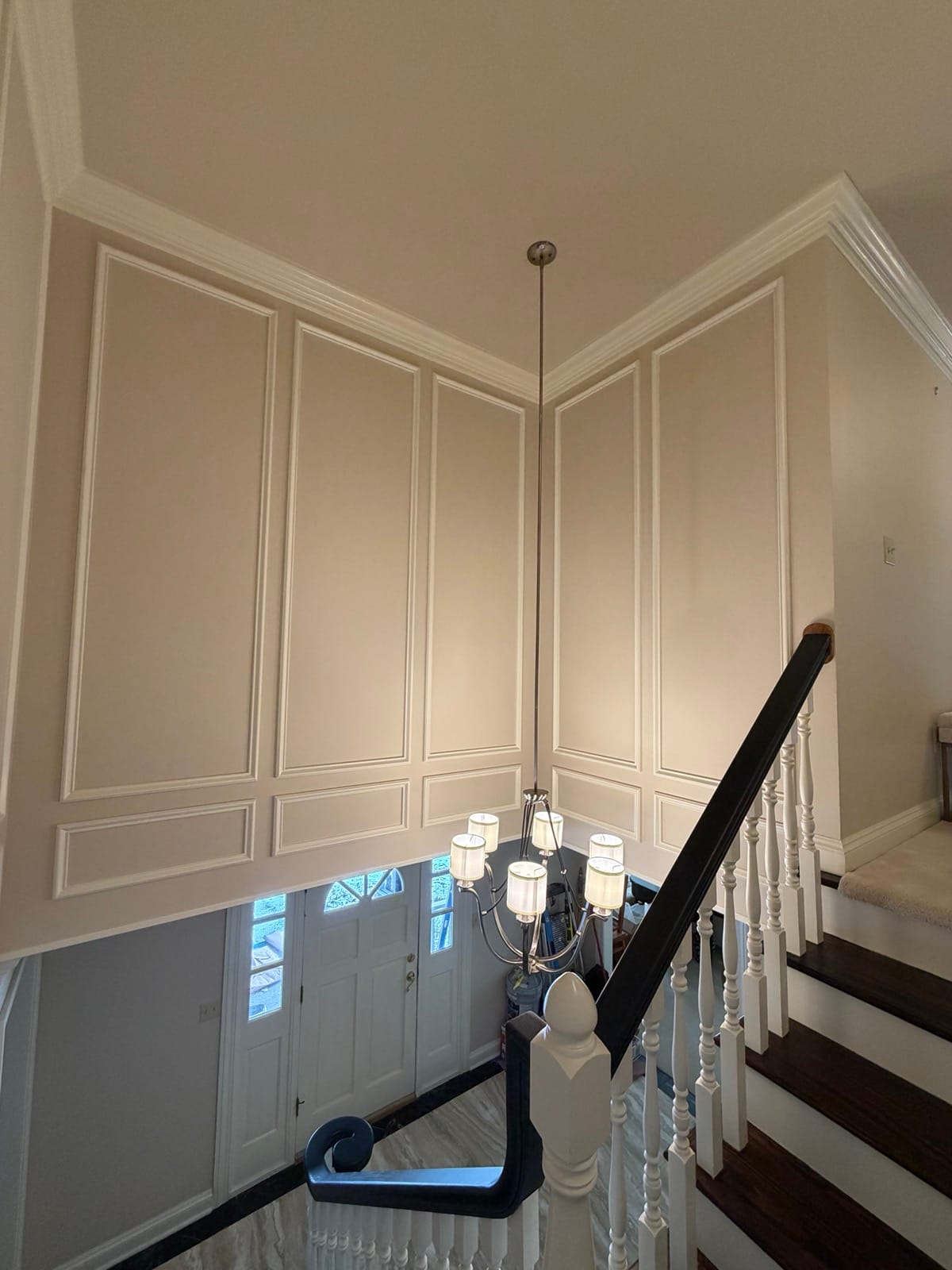 Two-Story Wainscoted Foyer — view 3