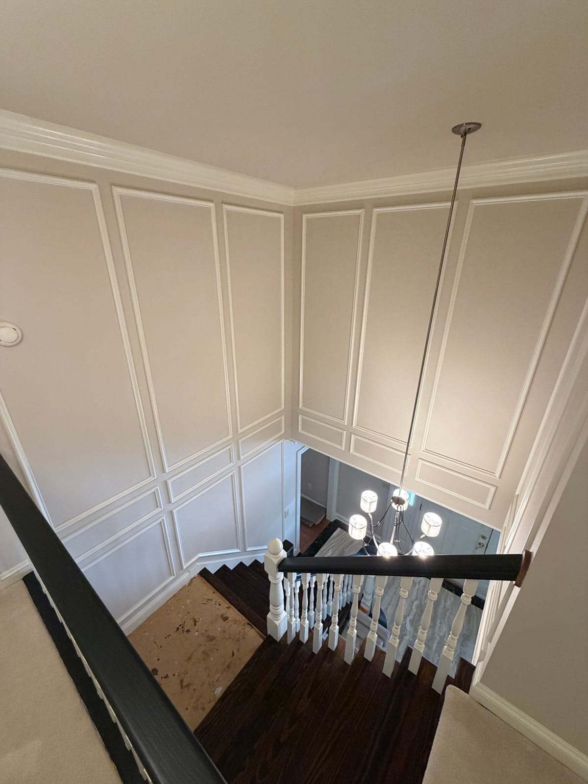 Two-Story Wainscoted Foyer — view 4