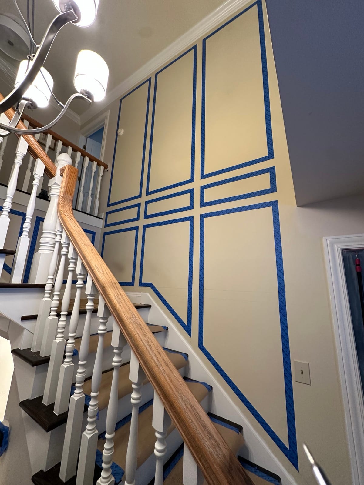 Two-Story Wainscoted Foyer — before