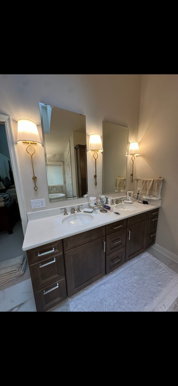 Carrara Marble Master Bath — after