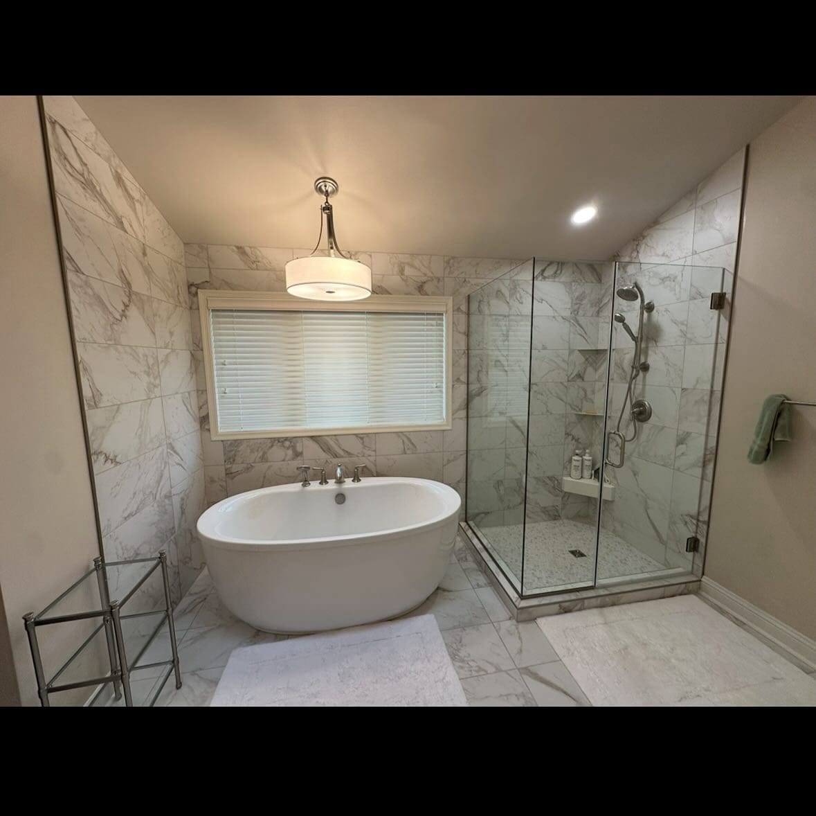 Carrara Marble Master Bath — view 5