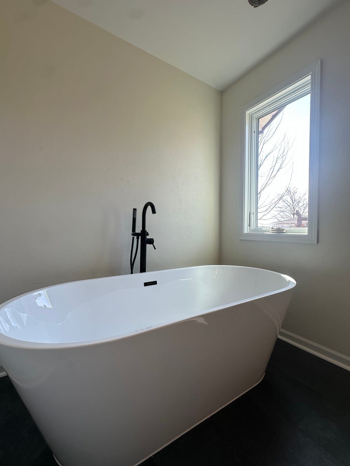 Matte Black Master Bath