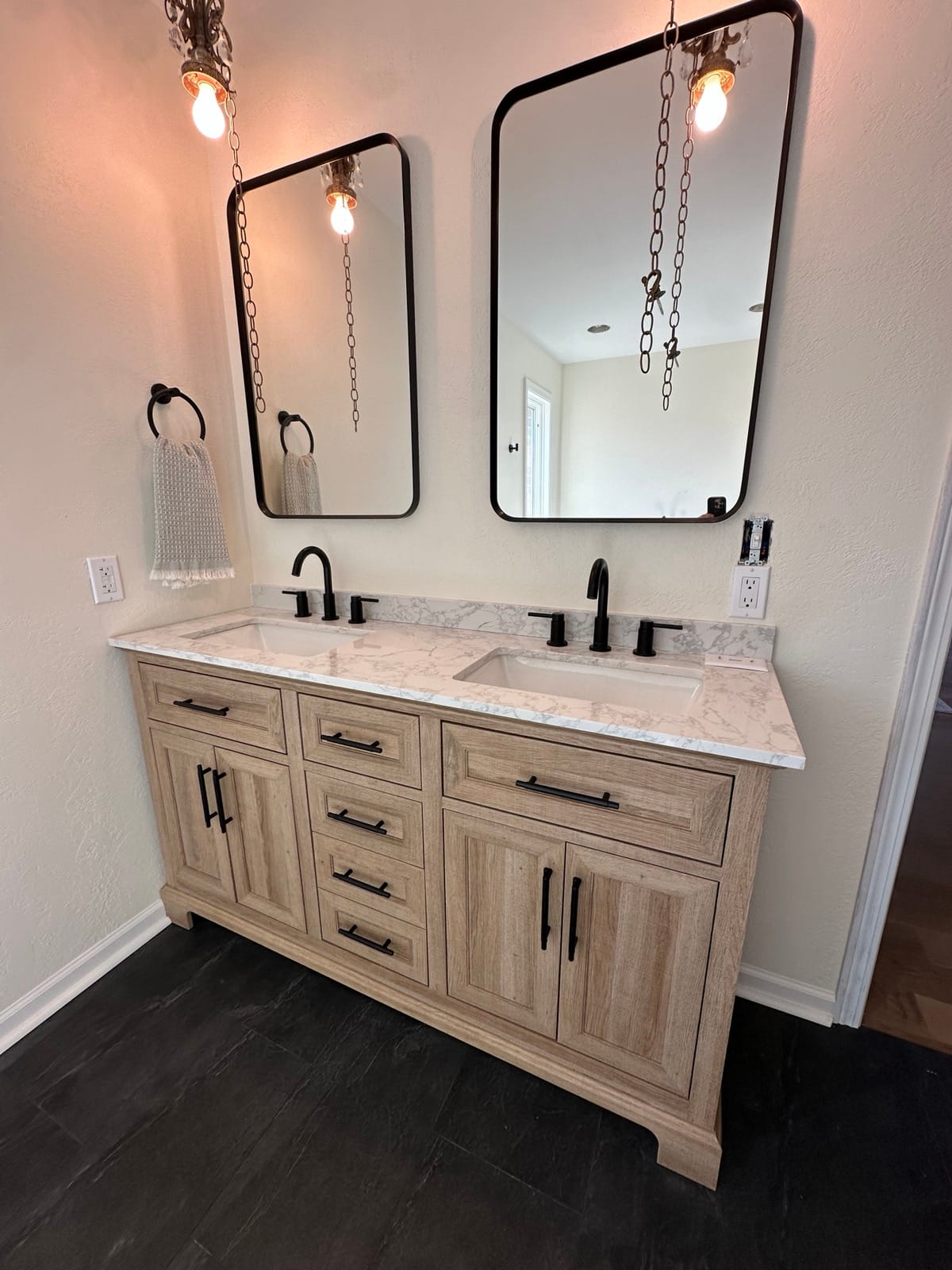 Matte Black Master Bath — view 3