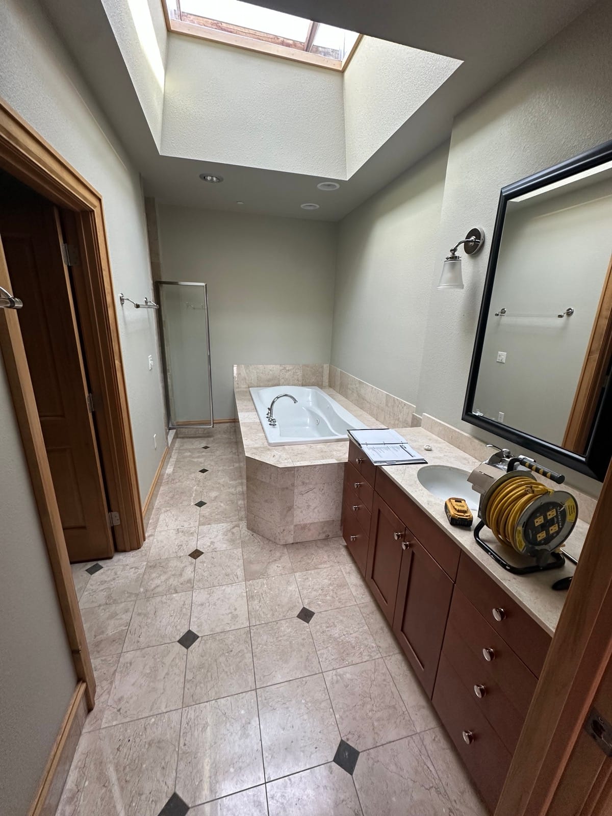 Skylight Master Bath — before